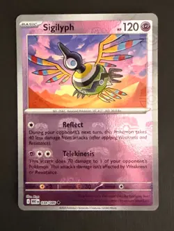 Sigilyph (Master Ball Pattern) 038/086 Uncommon White Flare Pokemon Holo NM - Image 2