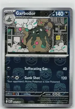 NM Garbodor (Master Ball Pattern) 060/086 Uncommon White Flare Pokemon - Image 1