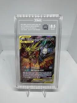 Pokemon TCG Moltres & Zapdos & Articuno GX SM210 TAG TEAM Promo Holo TAG 8.5 - Image 1