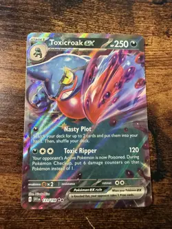 Pokemon TCG Toxicroak ex 131/198 Scarlet & Violet Holo Double Rare - Image 1
