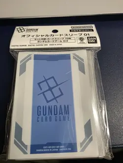 Gundam Official Card Sleeves 01 Card Game Logo 70 Pcs - Image 1