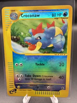 Pokemon 2002 Croconaw Reverse Holo Expedition Base Set 74/165 Near Mint - Image 1