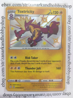 Pokemon Toxtricity SV042/SV122 Shining Fates LP* - Image 1