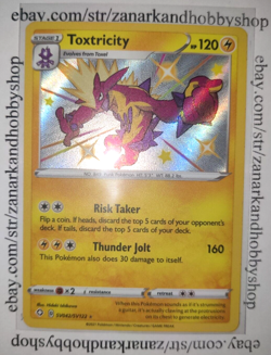 Pokemon Toxtricity SV042/SV122 Shining Fates LP* - Image 2