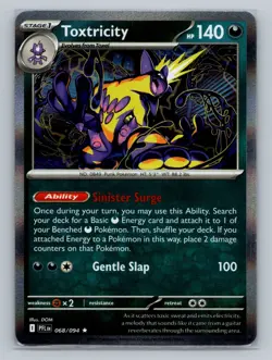 Pokemon ME02: Phantasmal Flames #068/094 Toxtricity Holo - Image 1
