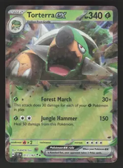 Torterra ex 012/162 Pokemon TCG SV05: Temporal Forces NM - Image 1