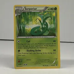 Serperior 7/124 XY Fates Collide Regular Rare 140 HP Stage 2 Pokemon TCG - Image 1