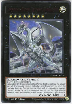 Indigo-Eyes Silver Dragon SDWD-EN032 Structure Deck: Yu-Gi-Oh 1st Edition NM - Image 1
