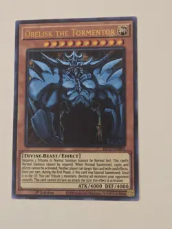 Yugioh Obelisk the Tormentor KICO-EN064 Pharaoh's Rare 1st Ed NM - Image 1