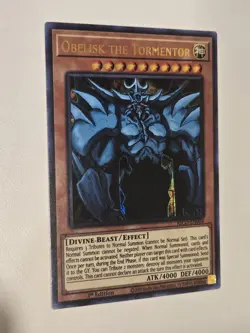 Yugioh Obelisk the Tormentor KICO-EN064 Pharaoh's Rare 1st Ed NM - Image 4