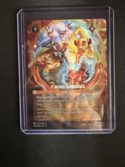It Means No Worries Enchanted Card 208/204 Reign of Jafar Lorcana TCG - Image 1