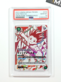 Union Arena PSA 10 Gon Freecss #078 Union Rare Winner Prize Promo 2023 Japanese - Image 1
