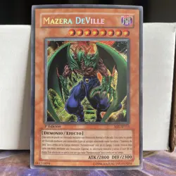 1ST EDITION MAZERA DEVILLE 1996 AST-SP111 YUGIOH CARD (LP/MP) - SPANISH - Image 1