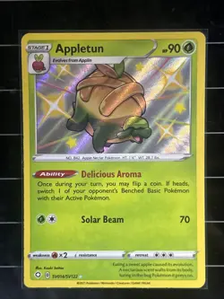 Pokemon TCG Appletun Holo Card SV014/SV122 Shining Fates Near Mint Condition - Image 1