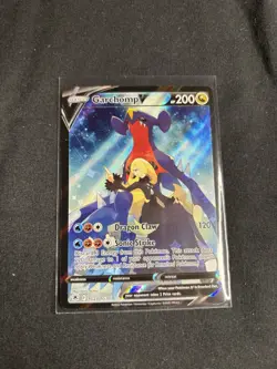 Pokemon Garchomp v Holo Trainer Gallery Card TG23/TG30 Swsh10 Astral Radiance - Image 1