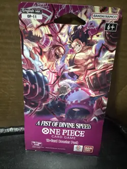 One Piece card game : A Fist of Divine Speed 12 card sleeved booster pack - Image 1
