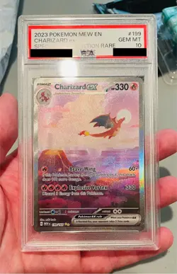 Pokemon TCG Charizard EX Scarlet & Violet 151 Card 199/165 PSA 10 - Image 4