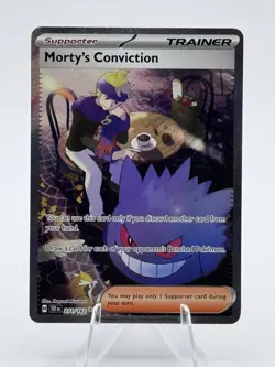 Morty's Conviction Gengar Holo Pokemon Card 211/162 : Temporal Forces Mint - Image 1
