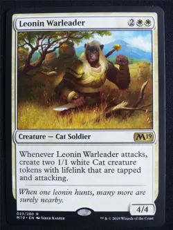 Leonin Warleader - M19 - Mtg Card #3EY - Image 1