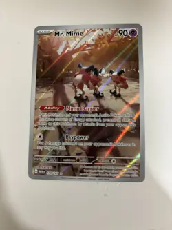 Pokemon TCG Mr. Mime 179/165 Scarlet & Violet 151 Holo Illustration Rare Card - Image 3