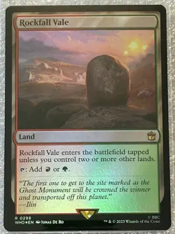 Rockfall Vale, Doctor Who FOIL, Magic the Gathering, MTG, (0298) NM - Image 1