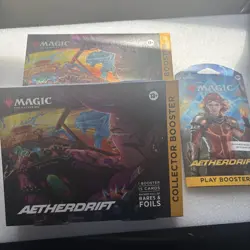 Magic The Gathering Aetherdrift Collector Booster New Sealed Lot Of 2 + 1 Pack - Image 4