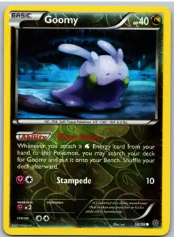 Goomy 58/98 Common Ancient Origins Pokemon Reverse Holo - Image 1