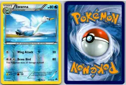Swanna 37/122 Uncommon BREAKpoint Pokemon Reverse Holo - Image 3
