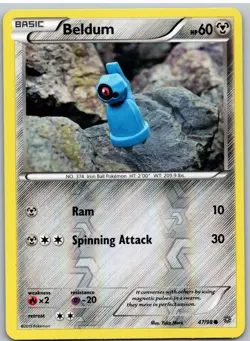 Beldum 47/98 Common Ancient Origins Pokemon Reverse Holo - Image 1