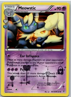 Meowstic RC15/RC32 Uncommon Generations Pokemon Holo - Image 1