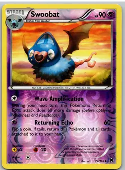 Swoobat 72/162 Uncommon BREAKthrough Pokemon Reverse Holo - Image 1