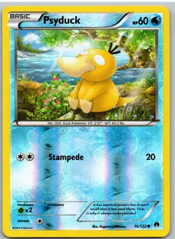 Psyduck 16/122 Common BREAKpoint Pokemon Reverse Holo - Image 1