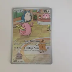 Pokemon TCG Chansey 187/167 Twilight Masquerade Illustration Rare Full Art Holo - Image 1
