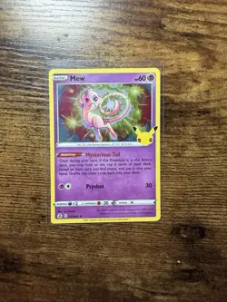 Pokemon TCG Mew 11/25 25th Anniversary Celebrations Holo - Image 1