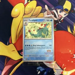 POKEMON ILLUSTRATION CONTEST 2024 FERALIGATR PROMO SEAL 213 - Image 1