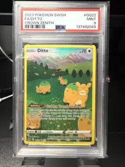 PSA 9 | 2023 Pokemon SWSH Ditto Galarian Gallery Crown Zenith #GG22/GG70 - Image 1