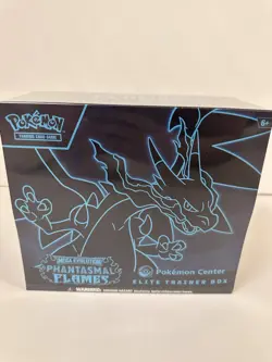 Phantasmal Flames Pokemon Center ETB Elite Trainer Box w/ Small Corner Tear - Image 1