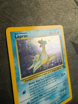 Pokemon TCG Lapras 10/62 Fossil Holo Rare Eng Unlimited Edition 1999 - Image 2