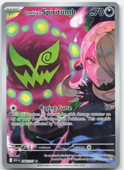 Cynthia's Spiritomb 244/217 Illustration Rare Ascended Heroes Pokemon Near Mint - Image 1