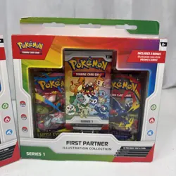 Lot 2 NEW Pokemon TCG First Partner Illustration Collection Series 1 (SEALED) - Image 3