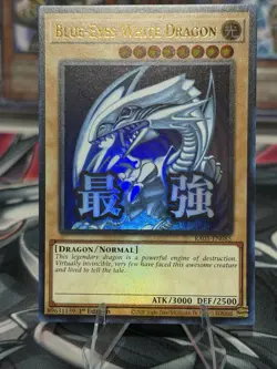 Konami Yu-Gi-Oh! Blue-Eyes White Dragon RA05-EN085 1st Ed Ultra Rare Foil - Image 1