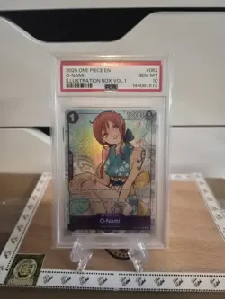 2025 ONE PIECE #062 ILLUSTRATION BOX VOL 1 PROMO O-NAMI PSA 10 GEM MINT - Image 1