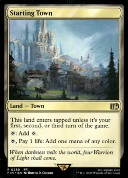 MTG TCG Starting Town #289 Magic Final Fantasy NM - Image 1
