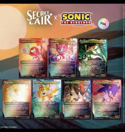 Magic the Gathering - Secret Lair x Sonic - Friends & Foes RAINBOW FOIL - NEW - Image 3