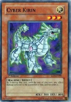 Yugioh - Cyber Kirin - 1st Edition - EOJ - NM - Free Holographic Card - Image 1