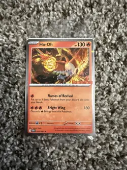GameStop Stamped PROMO Ho-Oh Pokemon TCG trading card SEALED - Image 1