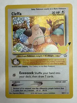 #3 Cleffa 20/111 Holo Celebrations Classic Collection Pokemon Card - Image 1