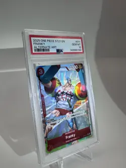 PSA 10 Franky 011 Alternate Art One Piece Card 2025 011 ST21 - Image 2