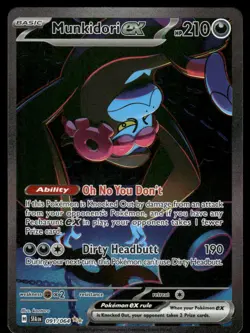 Pokemon Cards Munkidori ex 091/064 Shrouded Fable Special Illustration Rare NM - Image 1