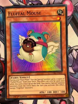 Fluffal Mouse CORE-EN010 SUPER RARE YuGiOh Card - Image 1